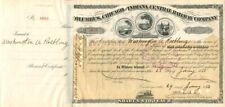 Columbus, Chicago and Indiana Central Railway issued to and signed by Washington picture