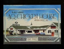Restaurant postcard Arkansas AR Springdale, AQ Chicken House advertising  picture