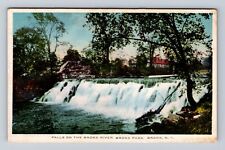 Bronx NY-New York, Falls The Bronx River, Bronx Park, Antique, Vintage Postcard picture
