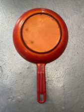 Vintage enamel ware  Orange Pan 7” picture
