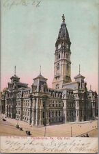 Philadelphia PA City Hall c1907 Pennsylvania F. Von Bardeleben Antique Postcard picture