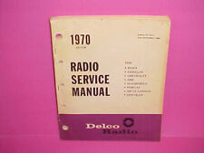 1970 DELCO AM AM-FM STEREO MULTIPLEX RADIO 8-TRACK TAPE SERVICE MANUAL BOOK picture