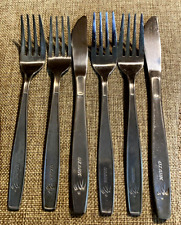 VTG Ozark Airlines Stainless Silverware 6 pc. Aviation collectible early 1980s picture