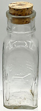Embossed One Pound Pure Honey Acres Empty Bottle Cork Lid Bee Hive Trees picture