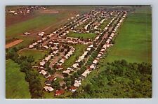 Waverly OH-Ohio, Aerial View Of Bristol Village, Vintage Postcard picture