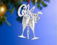 LENOX Annual 2013 CELEBRATE Toasting Flutes First Christmas Together Ornament picture