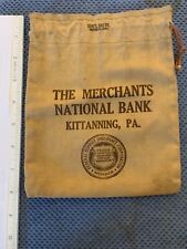 “The Merchants National Bank” Kittanning, PA VINTAGE Canvas  Bank picture