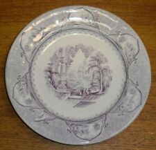 Antique JF Jacob Furnivals Transferware Plate - Castle Scenery - 9 1/8