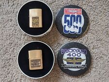 1994 Zippo Indianapolis 500 & Brickyard 400 With Collectors Tins Sealed Set Of 2 picture