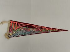 Vintage NIAGARA FALLS Rainbow Bridge Canada Pennant 1123 picture