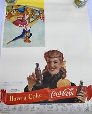 Vintage Lot Of (26) Football Themed Referee Signals Coca Cola Advertising Poster picture