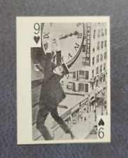 1969 Globe Imports Playing Cards Gas Station Issue Harold Lloyd 9 of Hearts picture