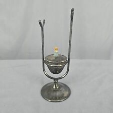 Vintage PM Italy Silverplate Brandy Cognac Warmer Untested Silver Plated, Patina picture