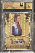2018 Topps Star Wars Finest Prime Auto Superfractor Carrie Fisher 1/1  BGS 9.5 picture