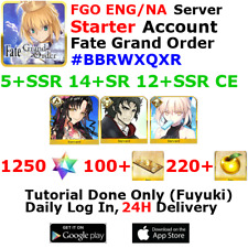 [ENG/NA][INST] FGO / Fate Grand Order Starter Account 5+SSR 100+Tix 1260+SQ picture