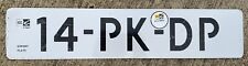 RARE FOREIGN EXPORT LICENSE PLATE VDC #14PKDP picture