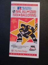 NHL ALL STAR GAME BALLOT 1996 UNPUNCHED picture