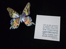 Lot Of 2 Magnets For The Gardening Lover. Butterfly  A Quotable Magnet, VG cond. picture