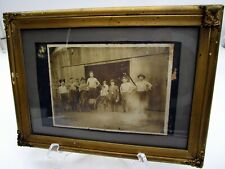 Antique Early 20th Century Sepia Toned Photograph Workers Goofing Off Workers picture