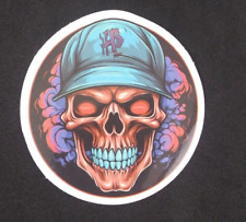 Colorful Crazy Cool & Creepy Evil Skeleton Sticker 2.38