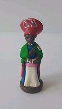 Vintage African Tribes Collection Handmade Zulu Matron Clay Sculpture Figurine  picture