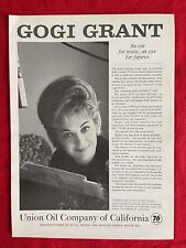 Vintage 1963 Union Oil Company Print Ad Gogi Grant Singer Shareholder picture