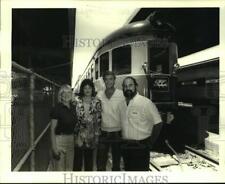 1987 Press Photo Denver Railway officials at Union Passenger Station picture