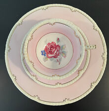 Vintage Paragon Double Warrant Tea Cup, Saucer and Plate with Rose picture