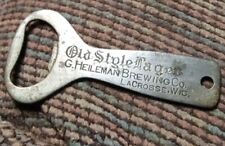 Early G. Heileman Brewing Co. Old Style Lager LaCrosse Wis Beer Bottle Opener  picture