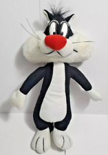 Vintage 1995 Warner Bros Looney Tunes Sylvester Cat Plush Toy Stuffed Animal 10