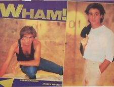 Wham pinup George Michael jeans pix Tom Howell open shirt photo Tommy C. Thomas picture