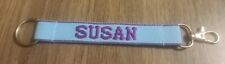 New Susan Personalized Keychain Blue and Purple picture