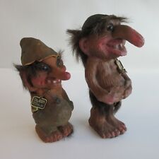 Nyform NY Form trolls made in Norway lot of 2 VTG creepy figures picture
