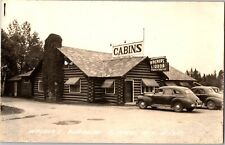 St. Ignace, Michigan Wagner's Roadhouse Liquor Vintage RPPC Real Photo Postcard picture