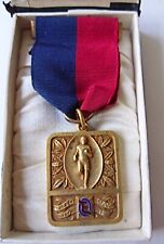 1912 East Orange High School NJ Sports Award Field Day Medal 120 Hurdle XGOLDX picture