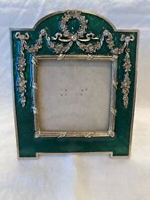 Terragrafics Empire French Green Enamel Bows Swags Picture Frame Faberge Design picture