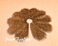 5' Wolf Faux Fur Tree Skirt Christmas Decors Flower  picture
