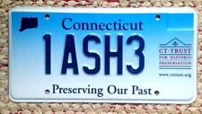 CONNECTICUT PRESERVING OUR PAST CT TRUST FOR HISTORIC PRESERVATION LICENSE PLATE picture