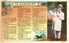Vintage Postcard In Kentucky Poem By Jas. H. Mulligan Man Entertainer Magician picture