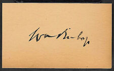 Billy Bishop WWI Air Ace Autograph Reprint On Original WWI Period 3x5 Card  picture