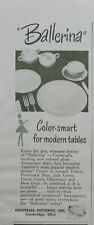 Ballerina Color-Smart  Modern Tables Cambridge Ohio Vintage Print Ad 1950 picture