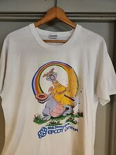 Vintage Figment Dragon Shirt Large White 1980s Walt Disney World Epcot Rare picture
