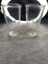 Rare Vintage Libbey Embossed Set Of 2 Chicken Drinking Glasses picture