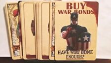 Agent Coulson's Vintage Captain America Trading Cards - Rare Complete  picture