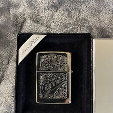 ZIPPO CAMEL lighter silver plated with original box Z90 Double Sided - Camel Cig picture