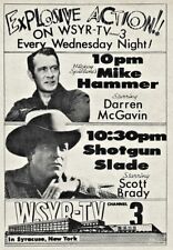 1961 SYRACUSE New York WSYR Tv Ad~Mike Hammer~Shotgun Slade picture