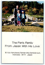 Hokkaido Japan Postcard The Paris Family From Japan with his Love c1950's picture