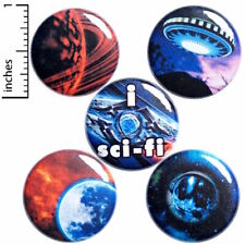 Outer Space Sci-Fi Fridge Magnets Sci Fi Gift 5 Pack Cool Gift Set 1 Inch SP2-4 picture