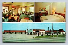 Hoover's Motel & Restaurant Westville Indiana Multi View Postcard B3 picture