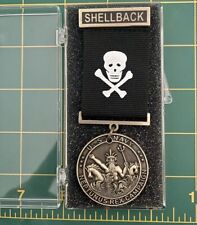 U.S. Navy Shellback Medal Equator Crossing Pollywog King Neptune Davy Jones picture
